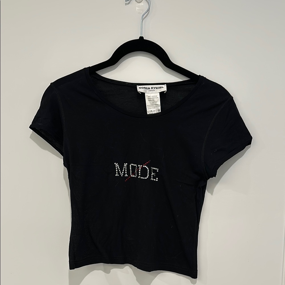 Sonia Rykiel Black Mode T-Shirt